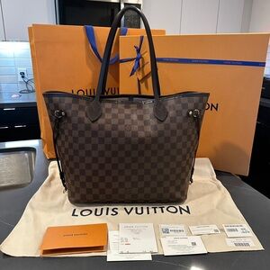 ‼️SOLD‼️Louis Vuitton Damier Ebene Neverfull MM Rose Ballerine Pink